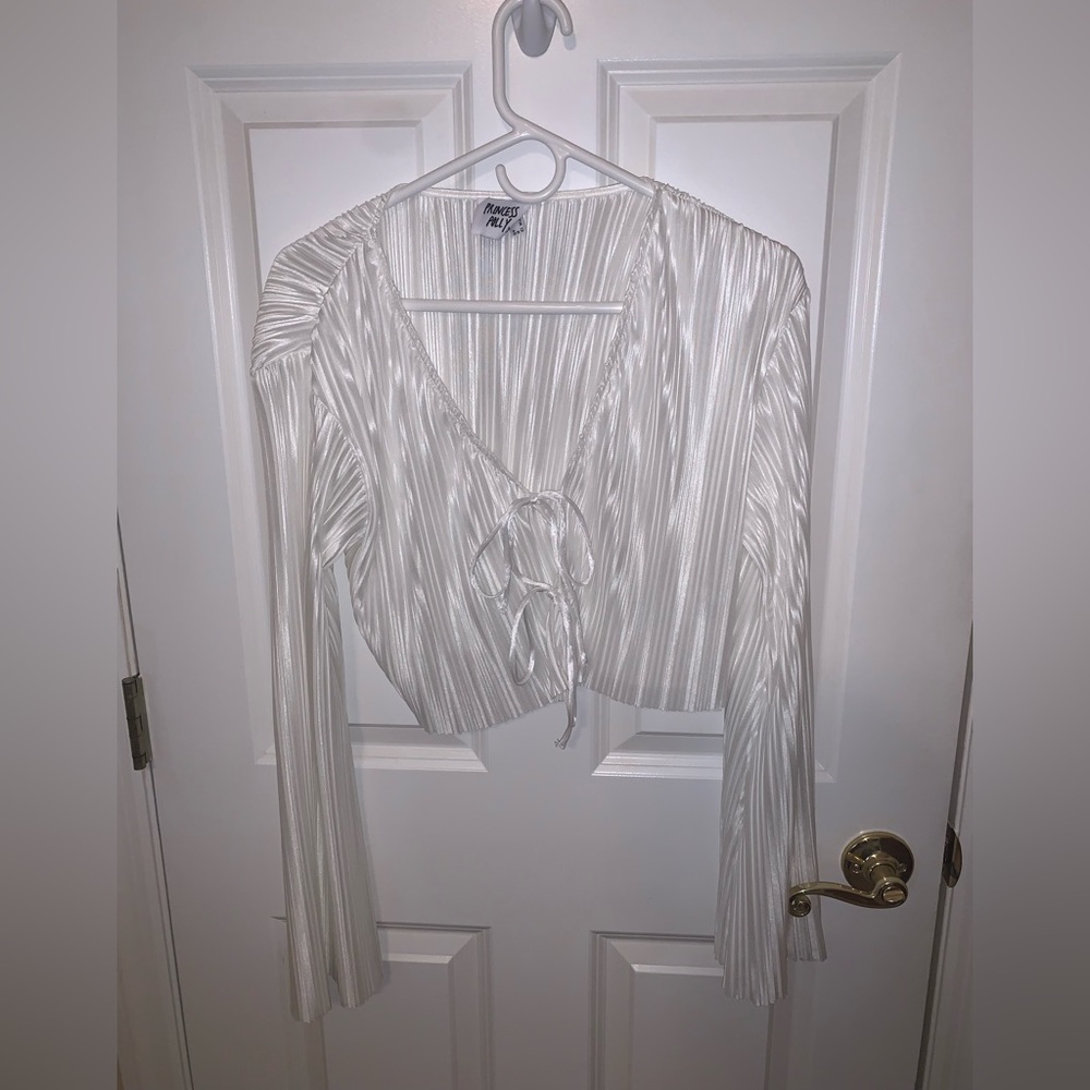 White Stella long sleeve top from Princess Polly - Picture 2 of 3